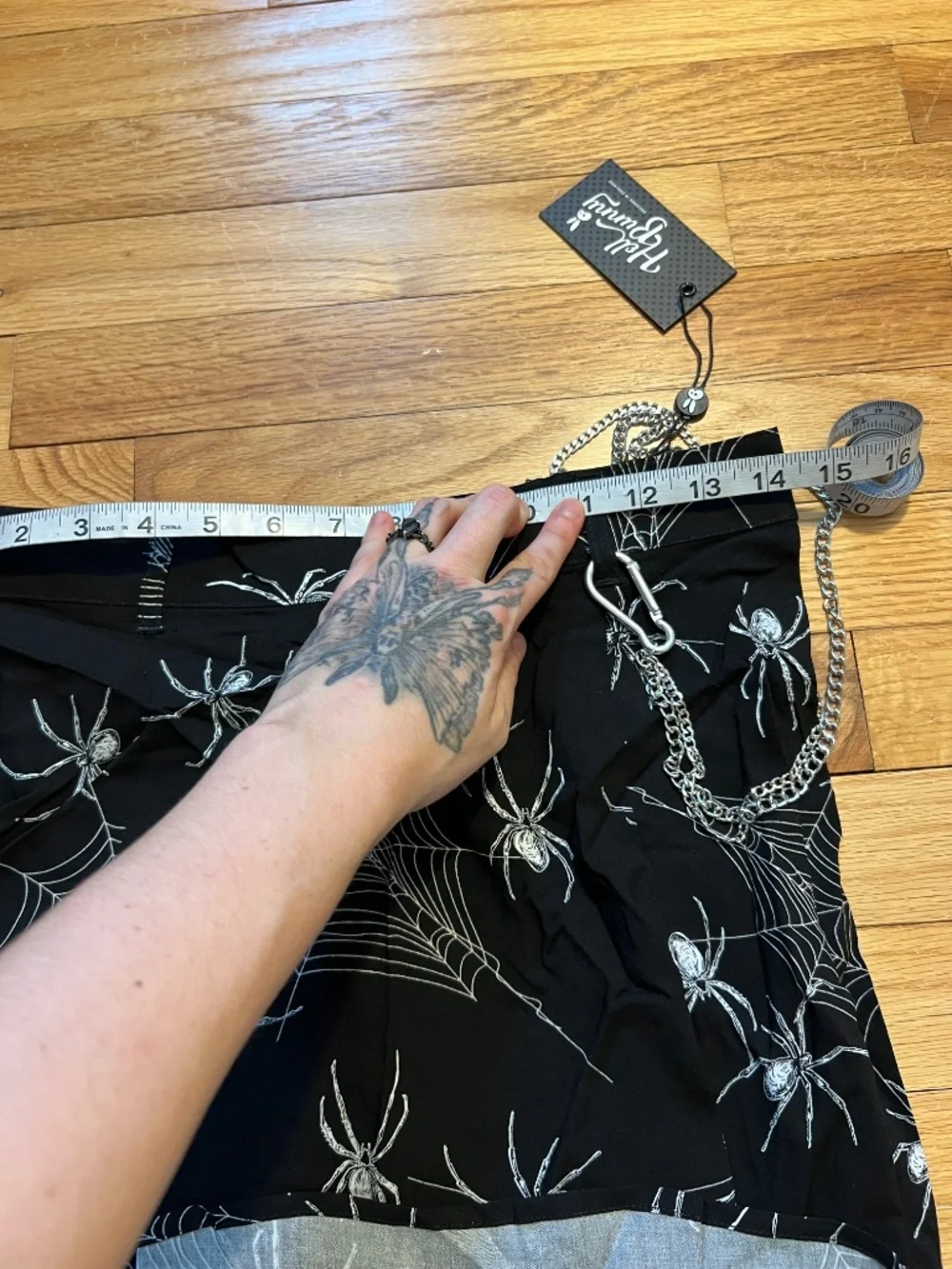 Hell Bunny Corporate Goth Midi Skirt - Picture 5 of 8